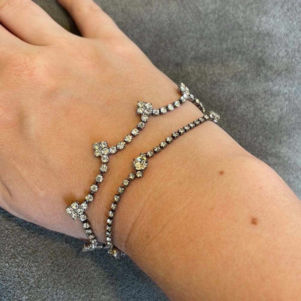 Vintage sparkly rhinestone bracelets - Picture 5 of 7